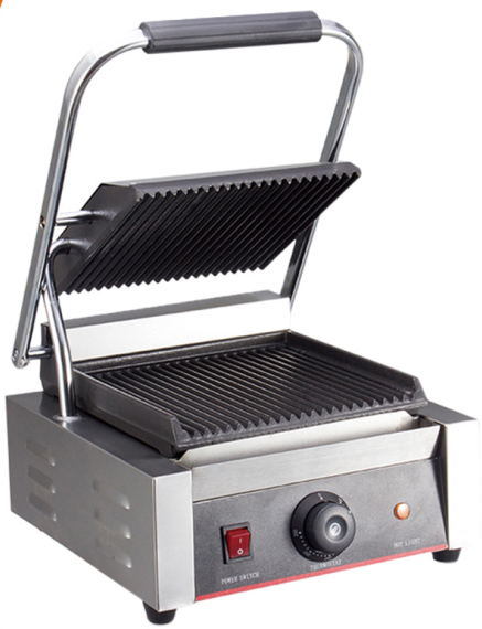 Stainless Steel Single Plate Panini Grill