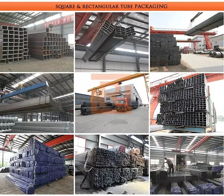 6m Length 180*180 200*200 250*250 Ms Mild Alloy Square Steel Pipe