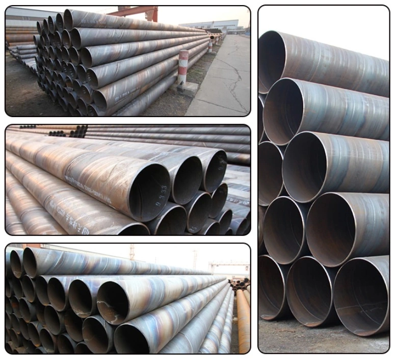 600mm Diameter Drainage Steel Pipe SSAW Spiral Welded Steel Line Pipe and Oil Pipeline