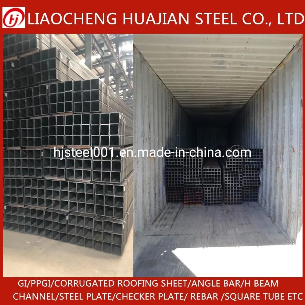 S235 S355 Mild Steel Square Pipe Square Hollow Section Rectangular Galvanized Steel Pipes