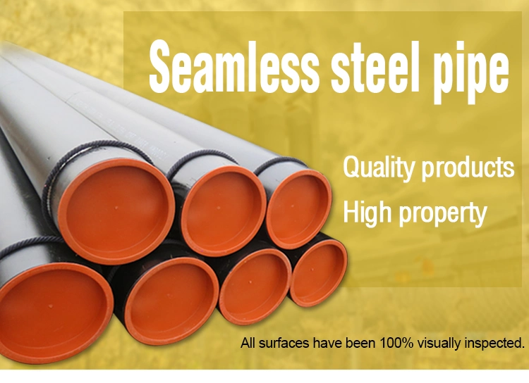 SAE1020 1045 Round Seamless Boiler Steel Pipe, DIN Ck22 / C22 Thin Wall Steel Tube