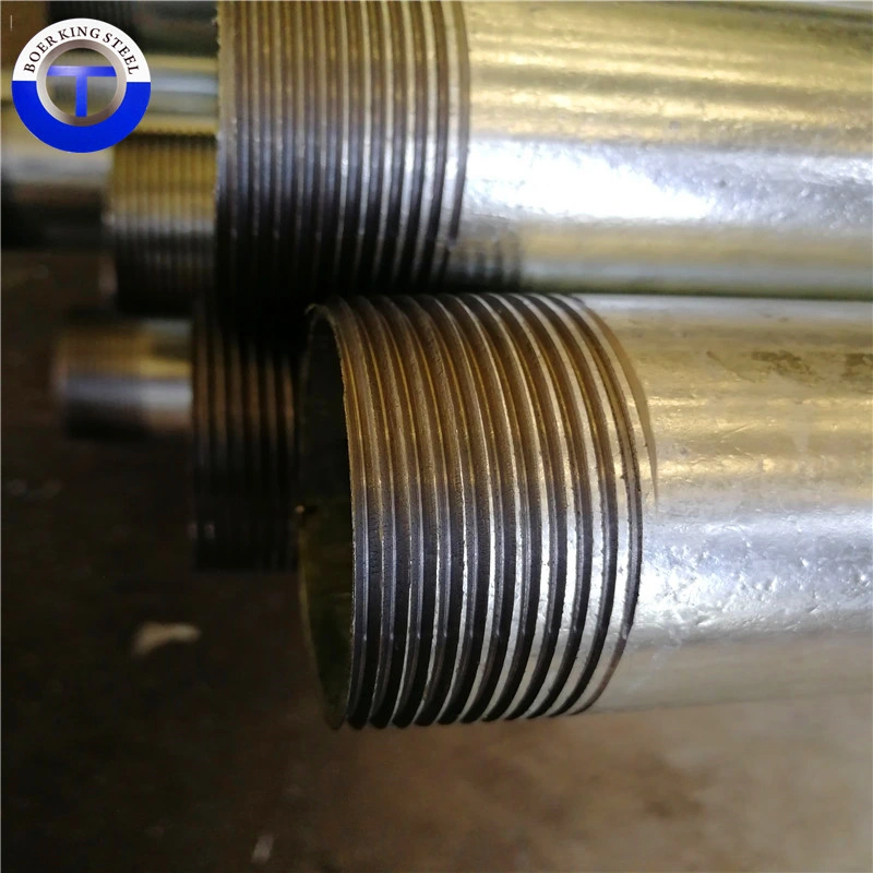 Seamless Galvanized Pipe / Hot DIP Galvanized Steel Pipe / Threaded Conduit Gi Pipe A106 Gr. B