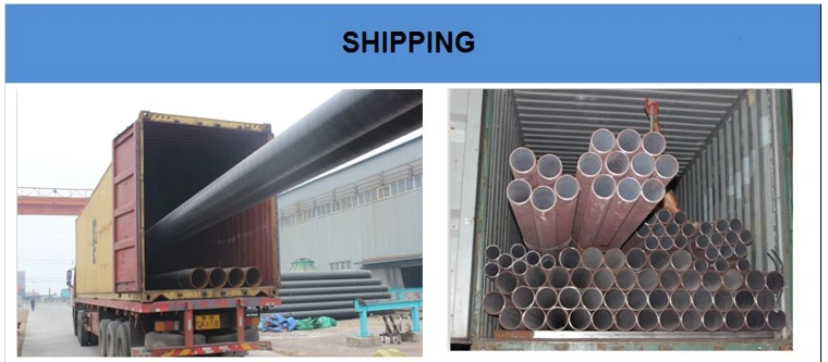 ERW Welding Black Round Pipe Greenhouse Structure Pipe Large Diameter Black Steel Pipe