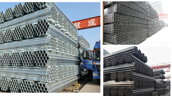 Welded No Alloy Ms Pre-Galvanized Steel Pipes and Tubes for Greenhouse