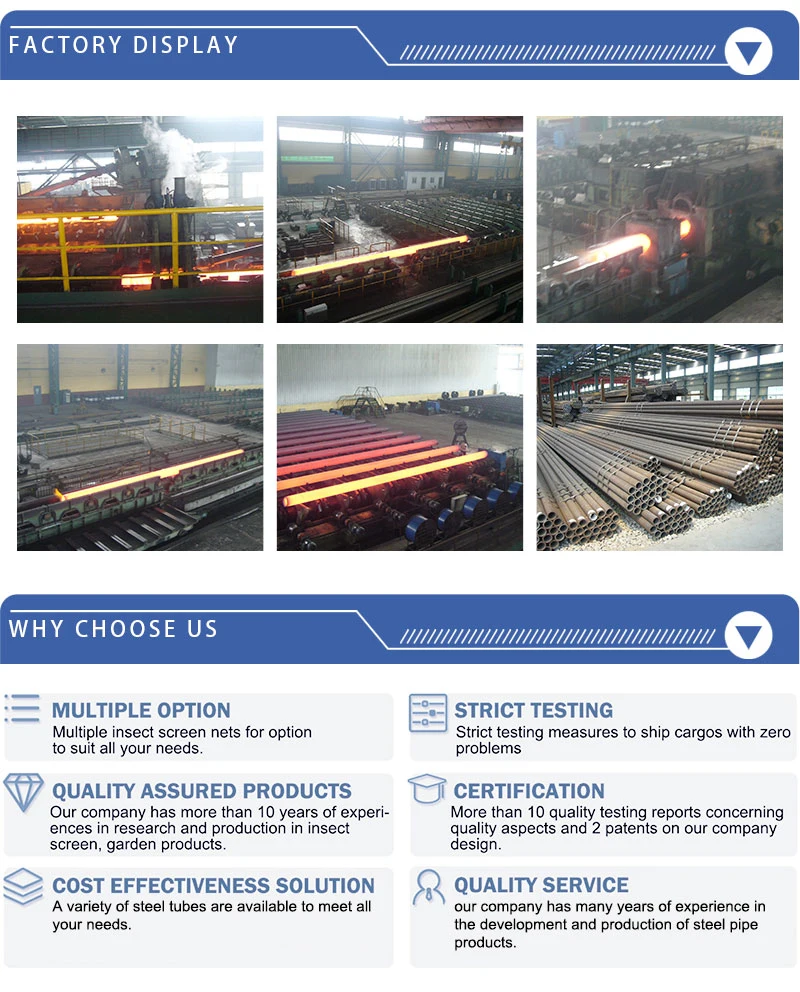 Seamless/Welded Seamless Steel Tube/Pipe High Quality Carbon Steel Pipe