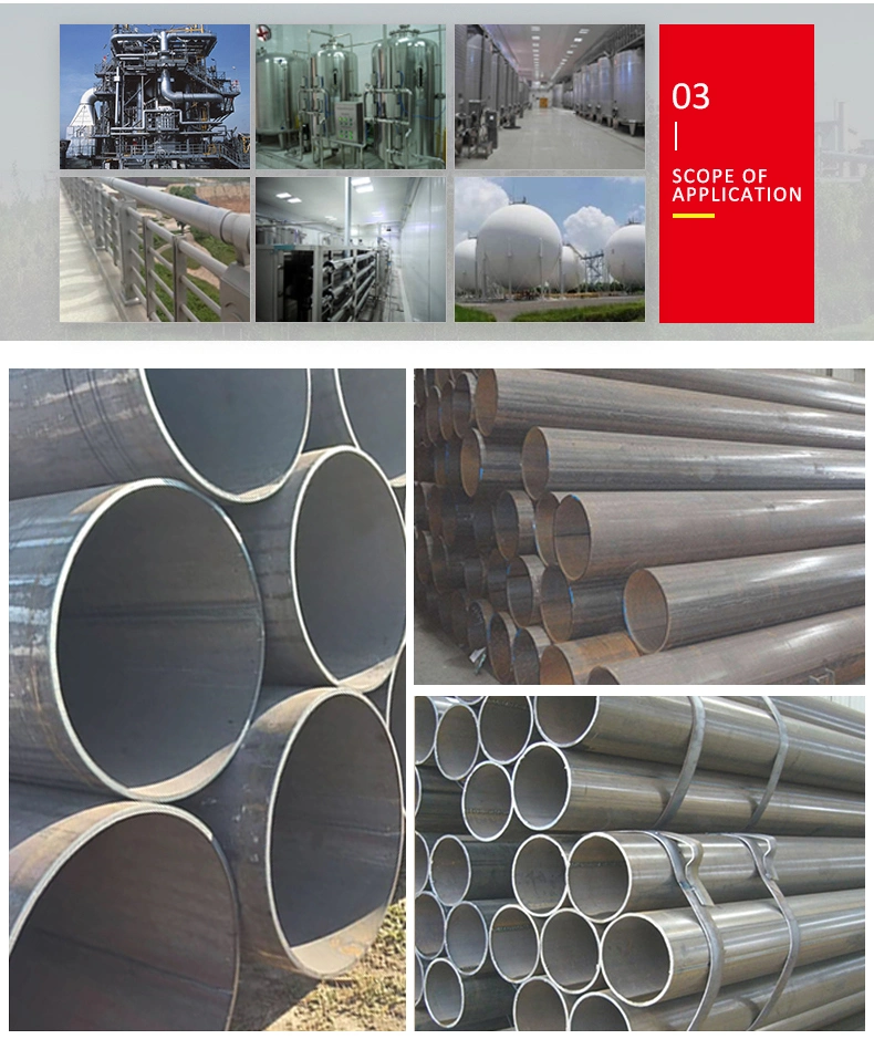 Tianzan Sch40 Carbon Steel Weld Pipe Steel Pipe ERW Welded Black Pipe for Oil Pipeline Construction