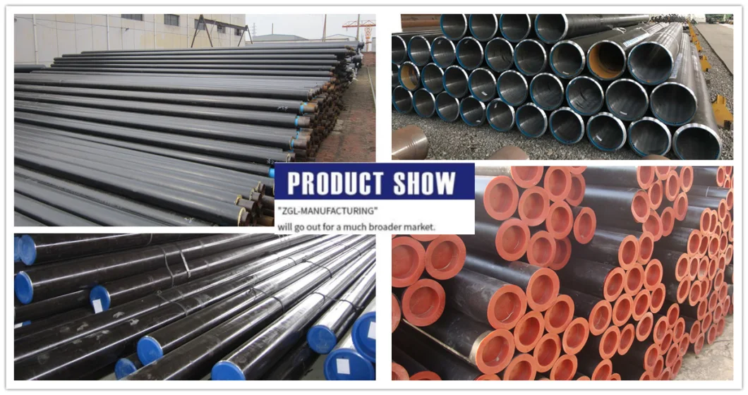API 5L Gr. B Seamles Steel Pipe with Black Painting for Oil, Gas, Water Line Pipe