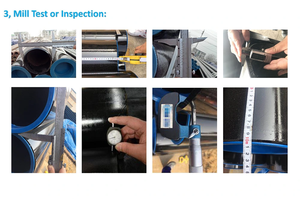 Gas Pipe, Fluid Pipe Works and General Service for Industrial Round ERW/SSAW Steel Pipe
