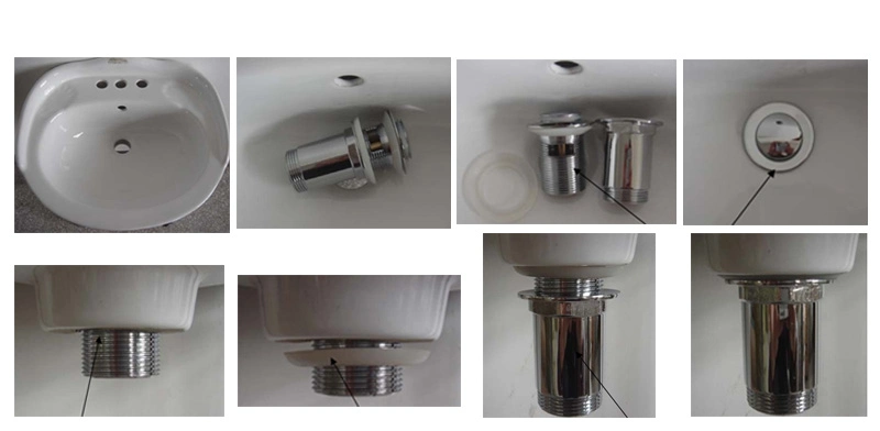 Pop up Sink Drainer with Stainless Steel Pipe Tubular