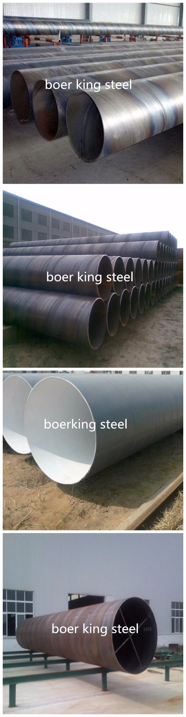Spiral 3PE Anti Corrosion Epoxy Coated Steel Pipe /Tube SSAW