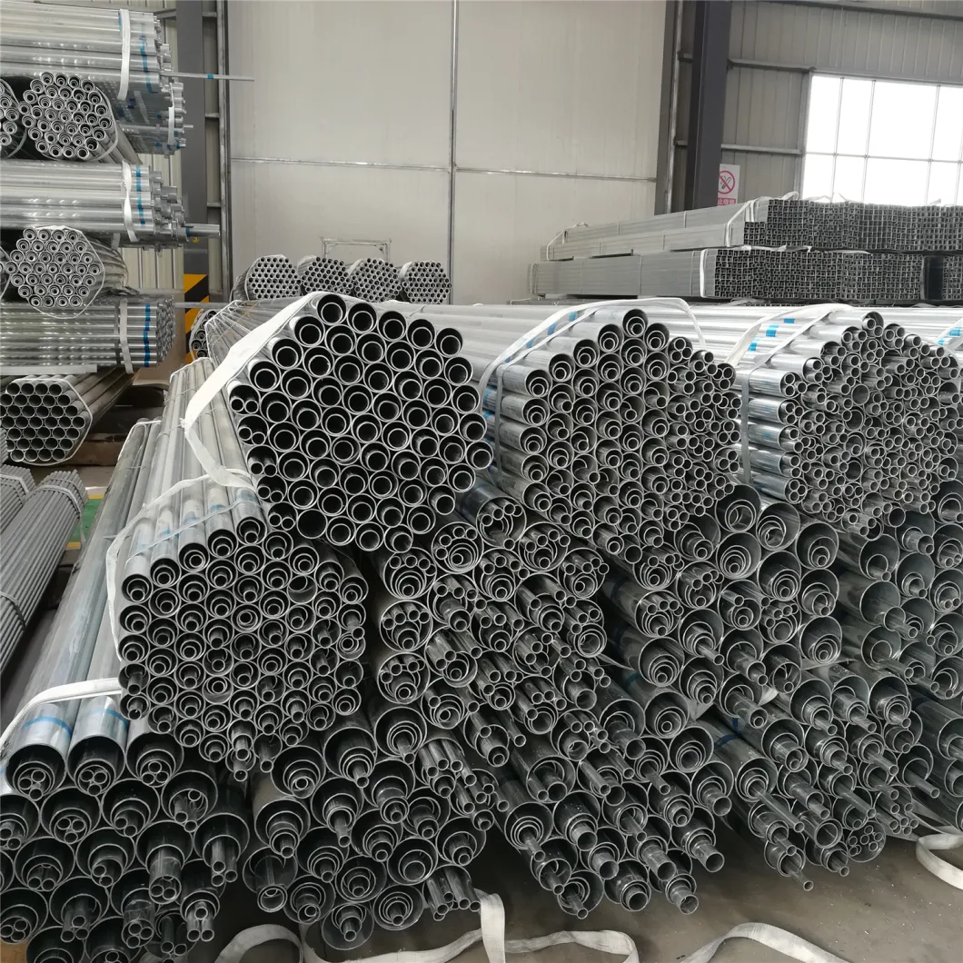 Zinc Coating 80 G/M2 Pre Galvanized Steel Pipes Used for Ornamental Tubing for Housing and Buildings