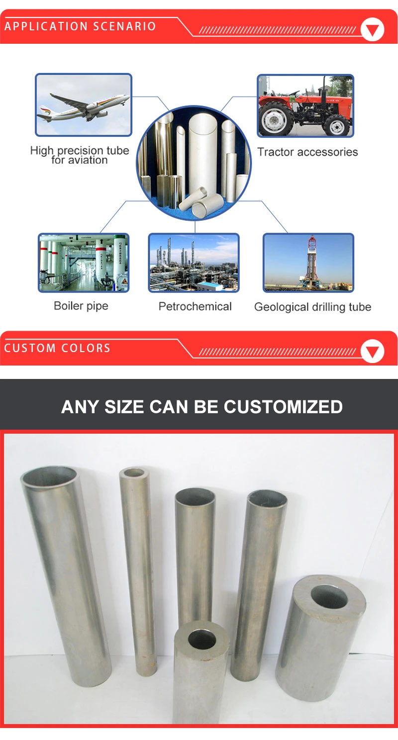 ISO9001 Carbon Steel Precision Pipe Dom Pipe Seamless Steel Pipe and Tube