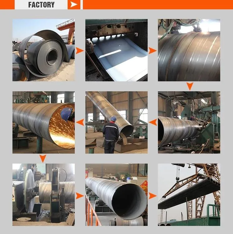 Spiral Pipe SSAW Steel Pipe! Large Diameter Spiral Steel Pipe on Sale Large Diameter Spiral Steel Tube