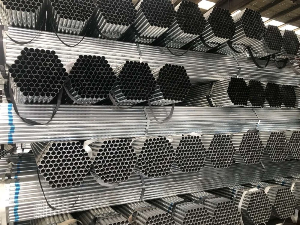 Hot Dipped Round Pre Galvanized Scaffolding Steel Pipes and Tubes