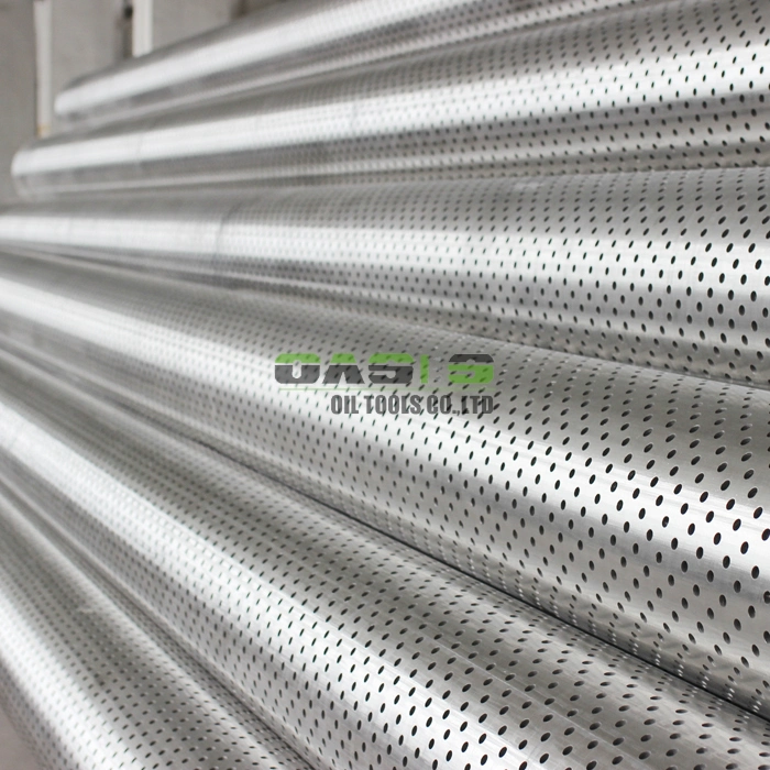 China Stainless Steel AISI304L 316L Perforated Filter Well Casing Tubing Pipe