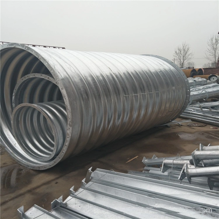 Jubo Q195/Q235/Q345 Material 200*55 Wave Drainage Culvert Pipe, Assemble Corrugated Steel Pipe Culvert