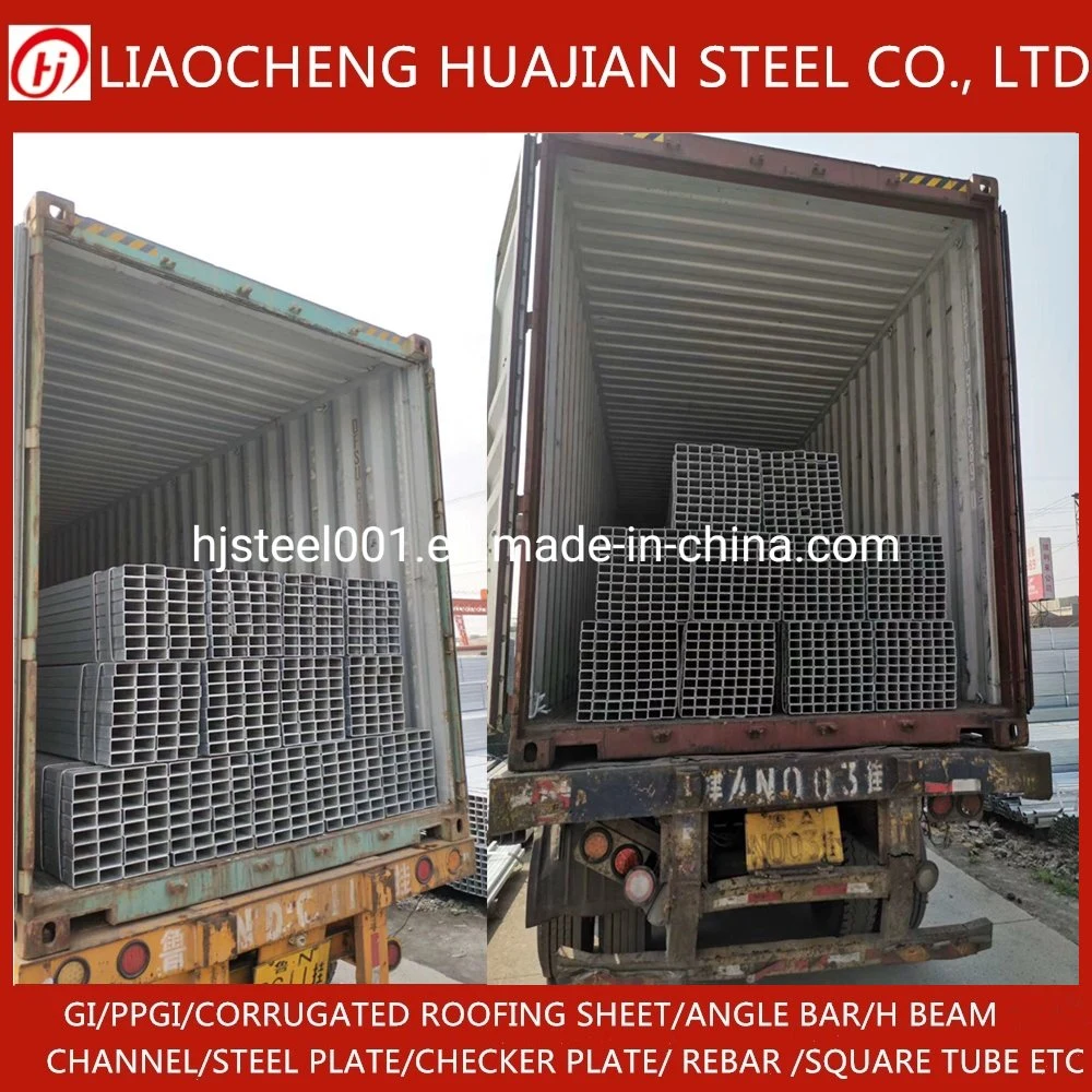 S235 S355 Mild Steel Square Pipe Square Hollow Section Rectangular Galvanized Steel Pipes