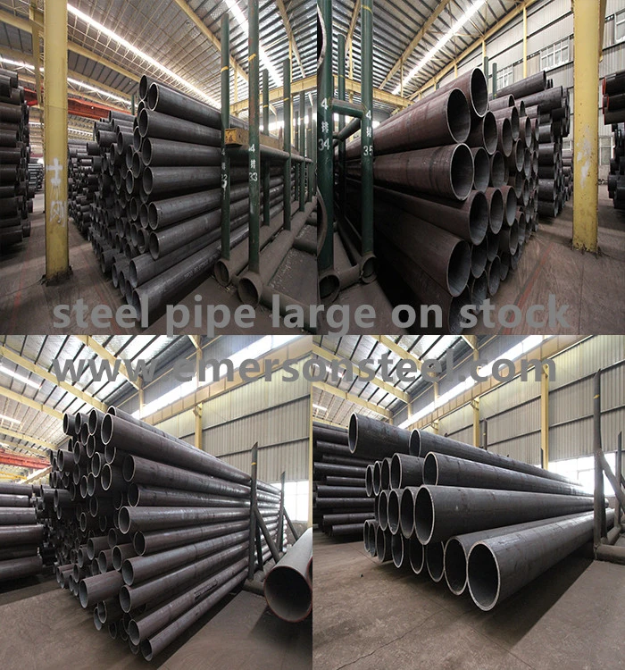 Mild Carbon Large Diameter Steel Pipe, Q235 ERW Low Pressure Liquid Tube
