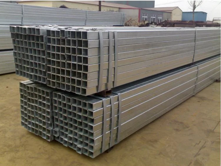 Tianjin Manufacture Galvanized Square Hollow Section Steel Tubes 75X75 Thin Wall Steel Square Hollow Pipe