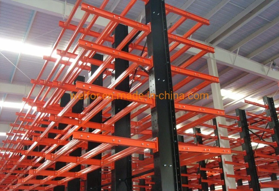 Steel Fifo Shelving System Industrial Pipe Shelf Pipe Storage Cantilever Rack