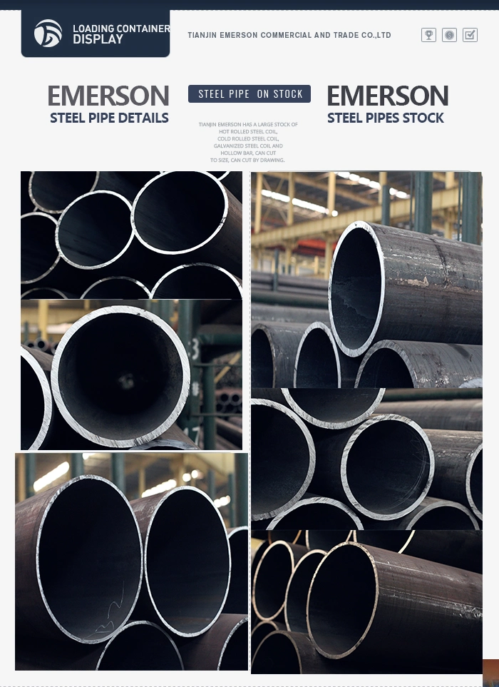 500mm Diameter Black Steel Pipe Carbon Tube Seamless Pipe Price Q235