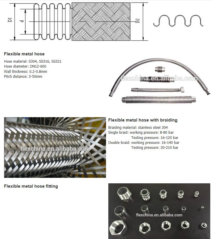Stainless Steel Wire Braiding Corrugated Steel Pipe Price