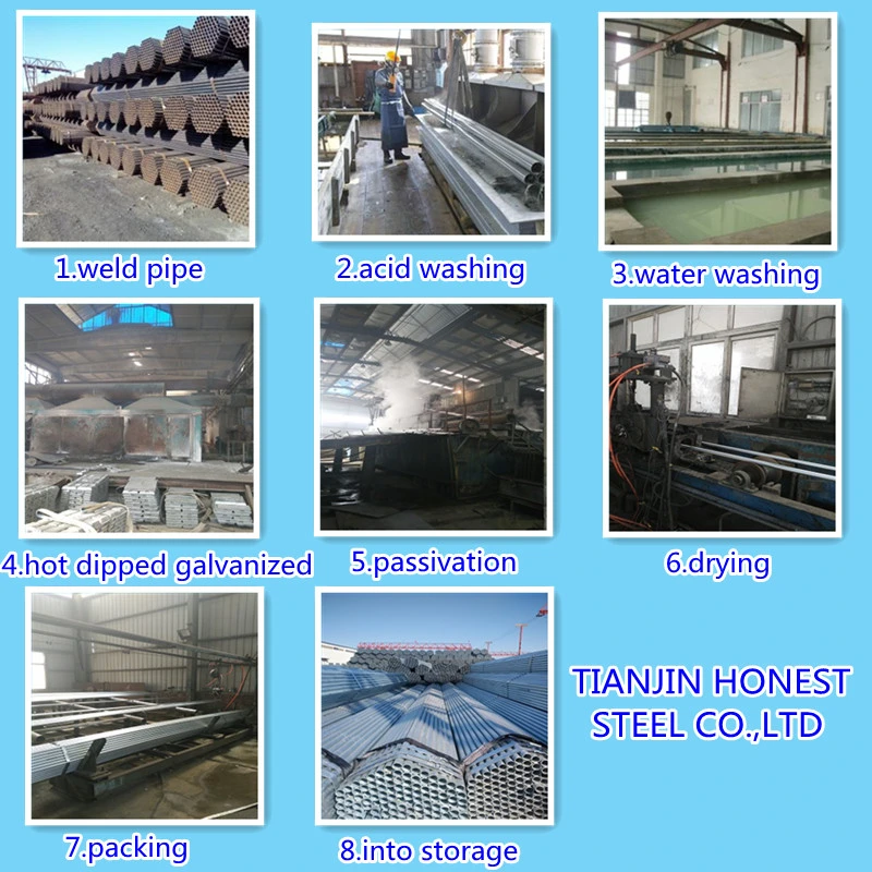 S335 Jr Material Carbon Steel Galvanized Steel Pipe Used for Irrigation