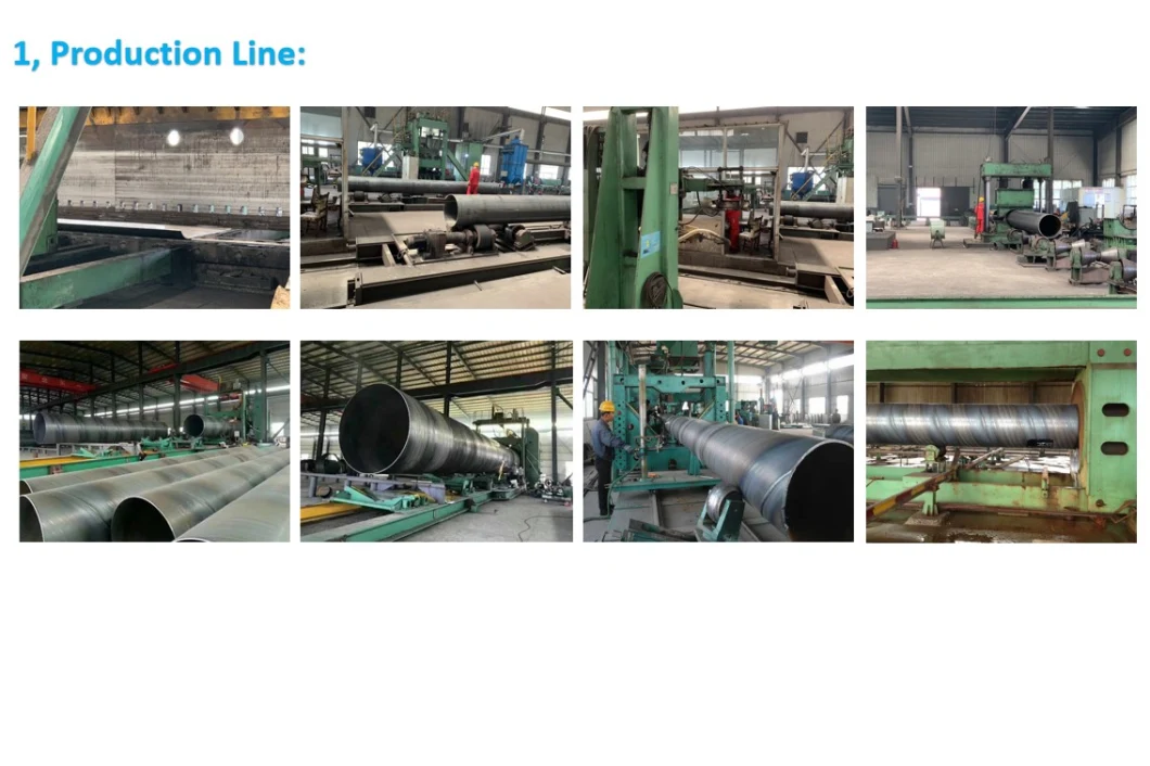 API 5L Gr. B, Spiral Welded Pipe, SSAW, Piling Pipe, Steel and Pipe, Wastewater Treatment Pipe