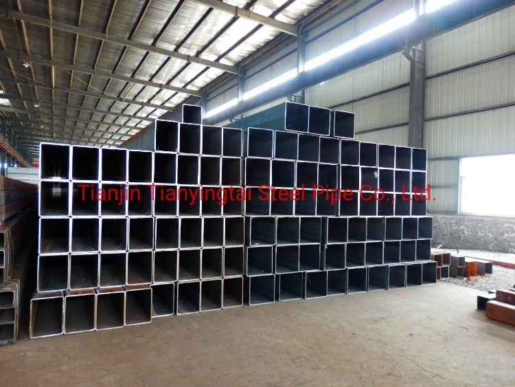 Welded Black Steel Pipe Square Hollow Section Black Square Tube