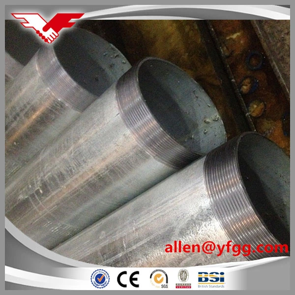 Tianjin BS1387 Medium Grade Threaded Gi Steel Pipe Factory Price