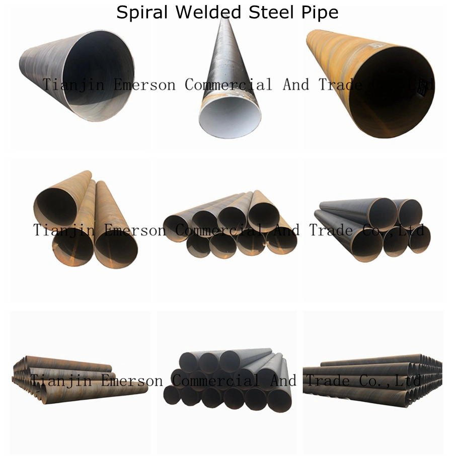 1000mm 2000mm 1500mm Large Diameter Mild Steel Black Tube Ms Spiral Carbon Steel Pipe