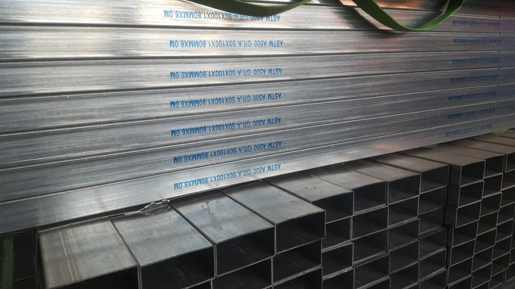 Building Material/Hollow Tube/Metal/Structure Large Diameter Fence Thin Wall Q195 Tianjin Galvanized Rectangular Steel Pipe