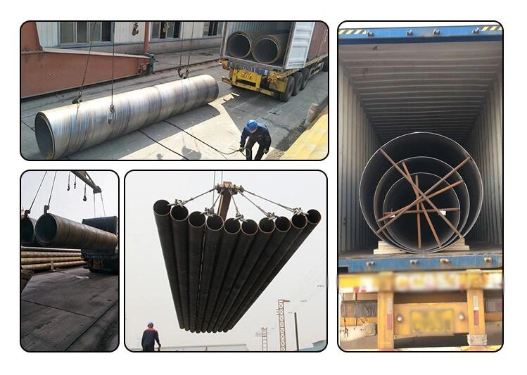 10 Inch Thickness 7.92 mm Weight of SSAW Pipe Mild Steel SSAW Spiral Welded Pipe for Oil Petroleum ASTM A252 Grade 3 Piling API 5L Gr. B SSAW Steel Pipe