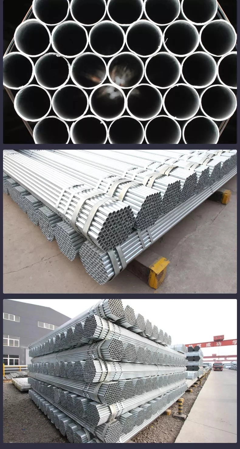 BS 1387 Galvanized Steel Round Pipe / Gi Tube / Hot Dipped Galvanized Steel Pipe
