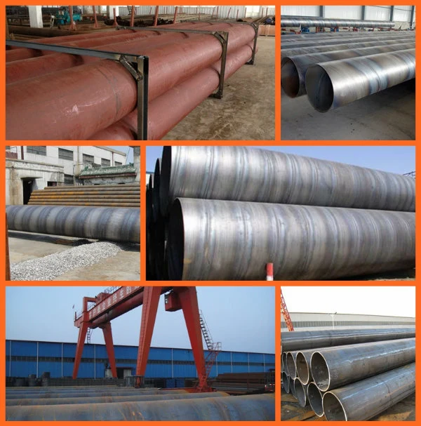 API 5L X65m Carbon Steel Pipe / Carbon Welded Spiral Steel Spiral Pipe
