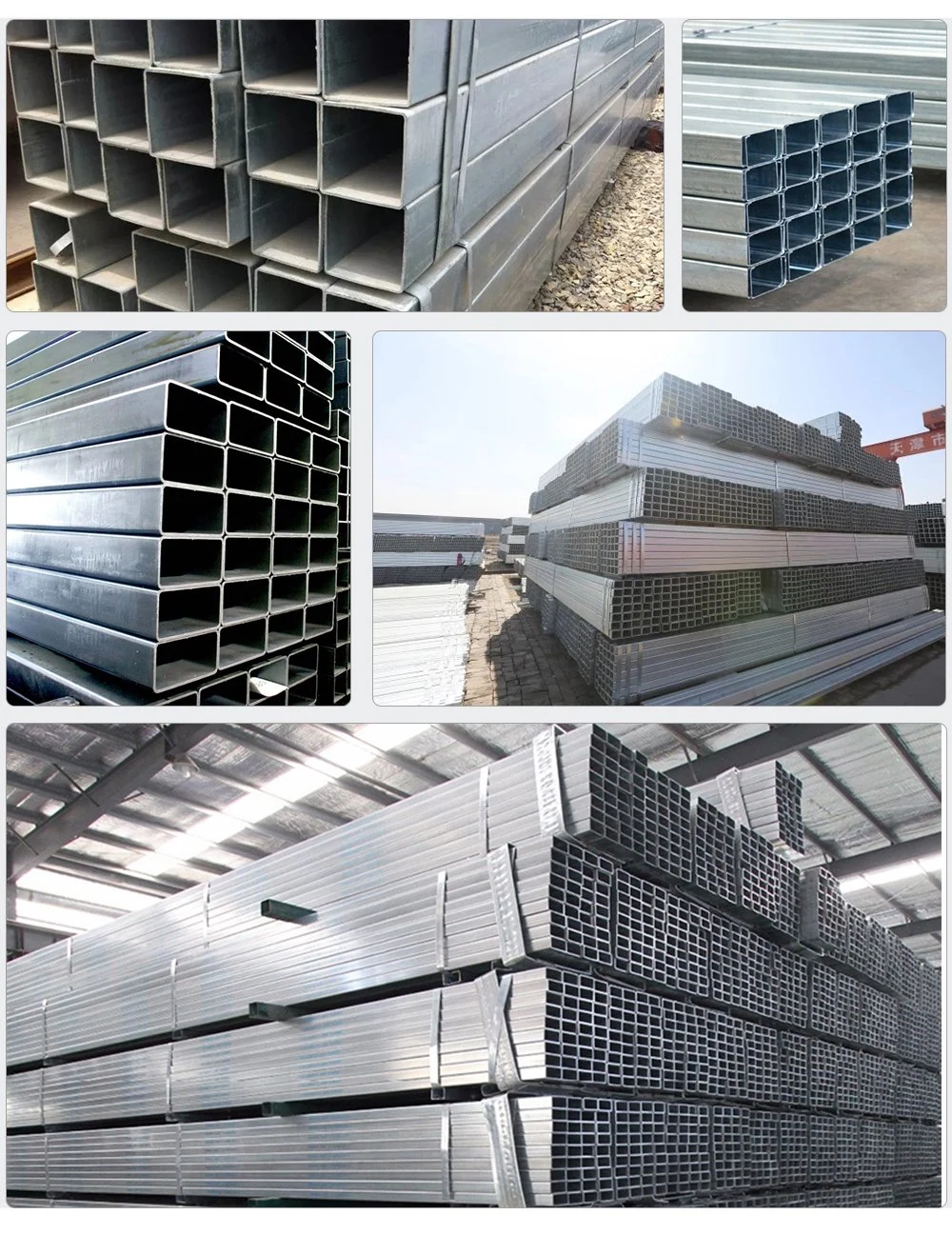 1 Inch Square Iron Pipe Chinese Manufacture BS 1387 Galvanized Square Steel Pipe