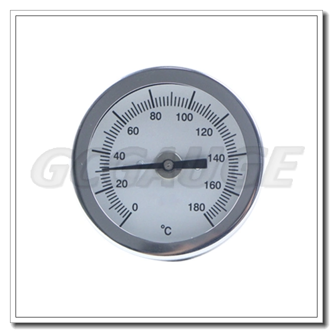 High Quality Black Steel Water Pipe Thermometer