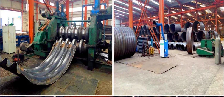 Sales Hot DIP Galvanized Cold Pressed Corrugated Steel Pipe Thickness Support Custom