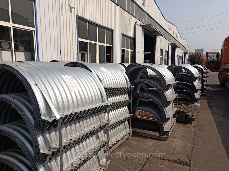 Supply Assembly Corrugated Culvert Spiral Steel Pipe Culvert Production Installation