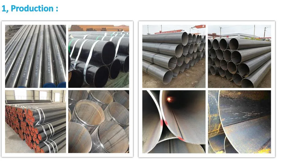 BS1387 Welded Carbon ERW Steel Pipe, 3/4inch-26inch out Diameter Customized ERW Pipes