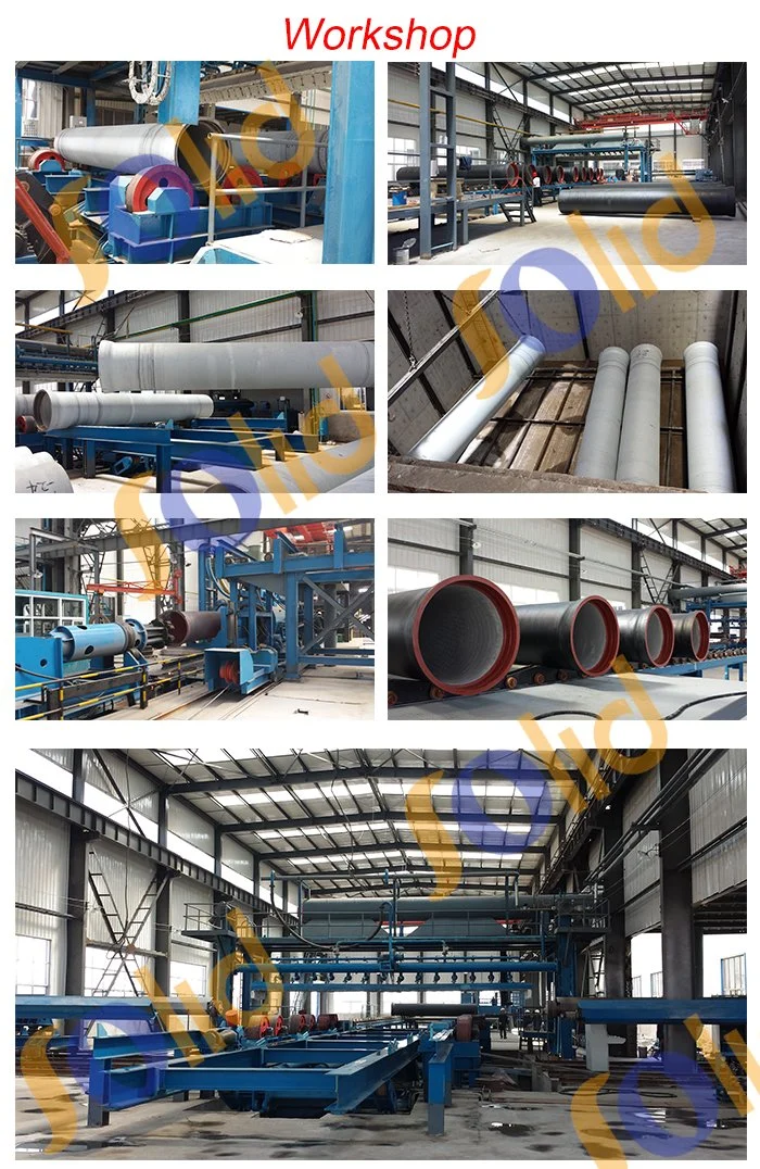 Di Pipes Cement Lined Ductile Iron Pipe C25 C30 C40