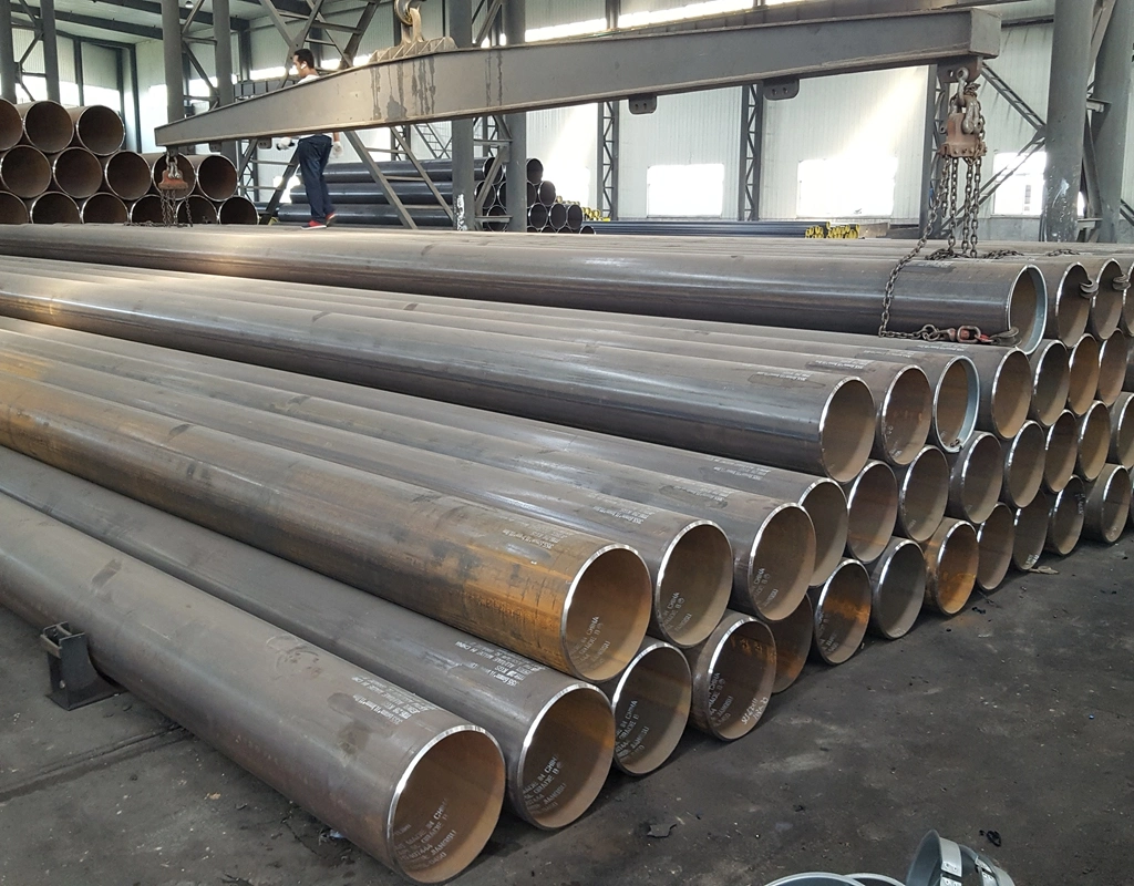 Black ERW Steel Pipe with Bevel, Grooved or Threaded Ends.
