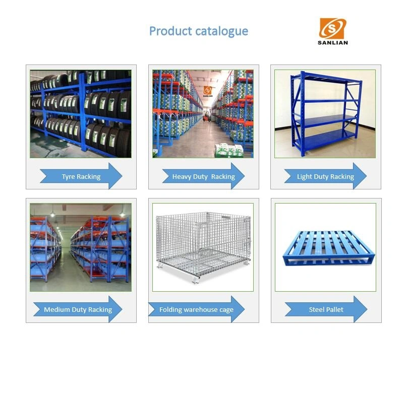 Industrial Heavy Duty Boltless Rivet Angle Teardrop Mezzanine Cantilever Metal Steel Warehouse Pallet Storage Shelf