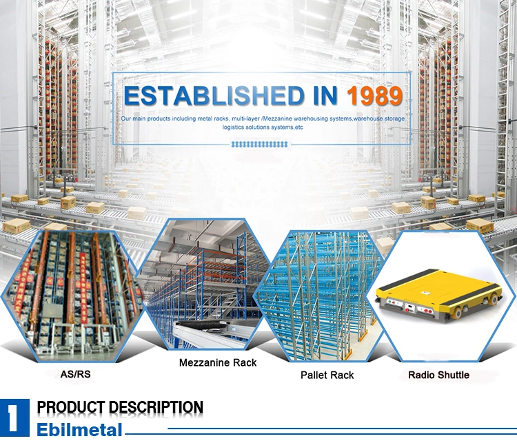 Industrial Warehouse Storage Shelf Push Back Pallet Rack