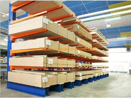 Heavy Duty Shelving Arm Racking System Single Side Based Metal Cantilever Racking