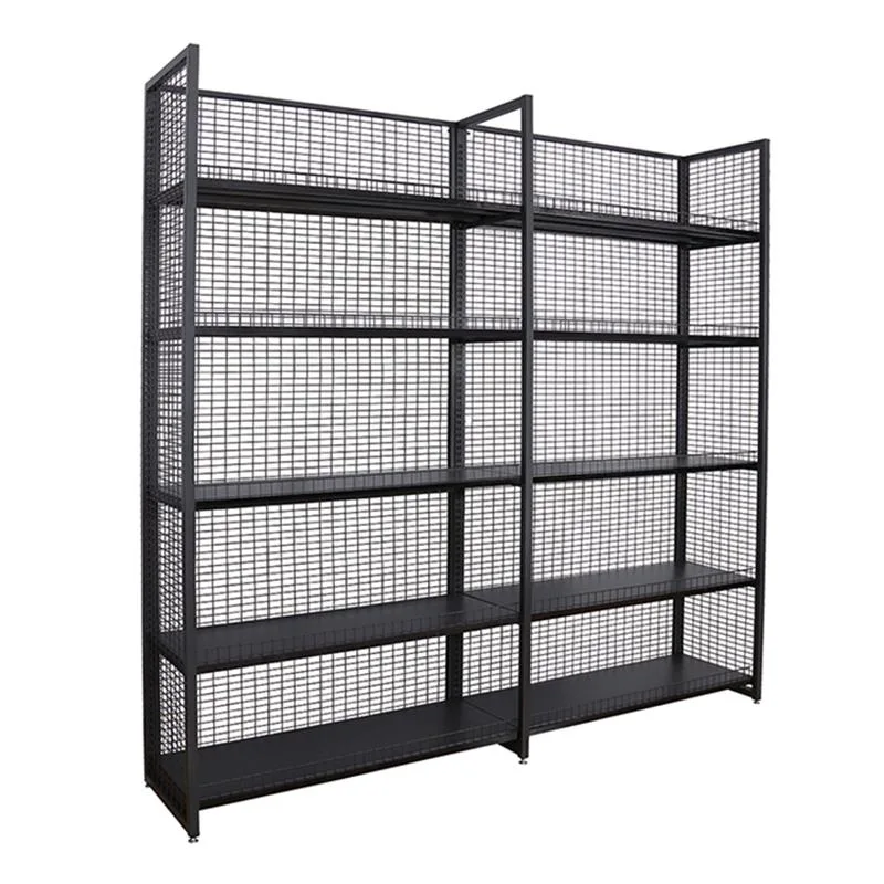 Cold-Rolled Wire Shelf Multi-Layers Gondola Supermarket Display Racking Stand