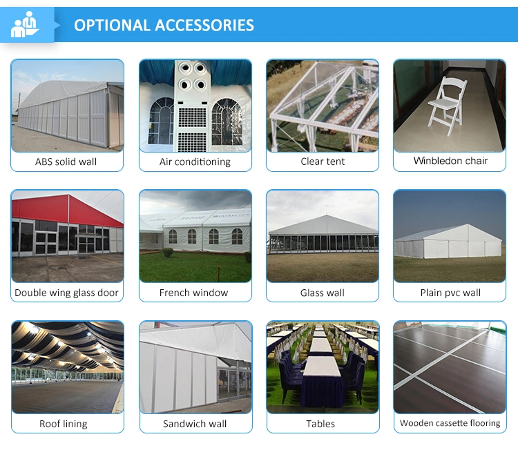 40X50m Large Aluminum Marquee Flexible Industrial Warehouse Storage Tent