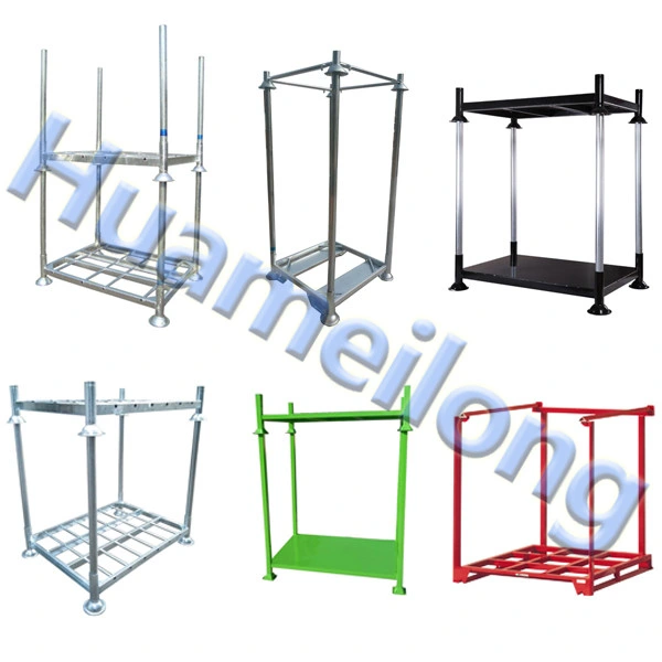 China Warehouse Stacking Storage Steel Metal Galvanized Nestainer Pallet Racking