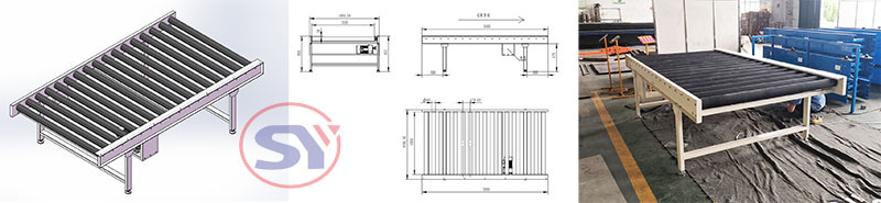 Portable Gravity Feed Aluminum Tube Roller Conveying System Pallet Turntable Conveyor