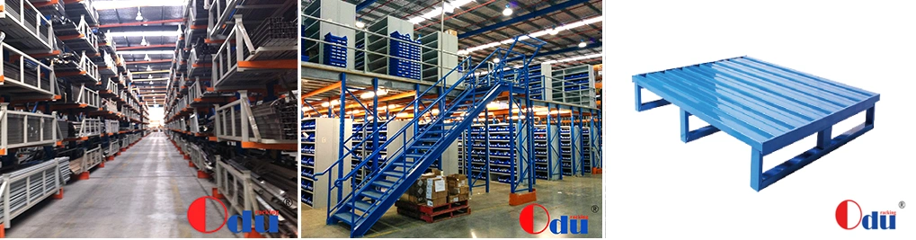 Selective Stacking Galvanized Warehouse Storage Teardrop Shelf Metal Steel Pallet Shuttle Rack